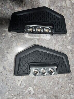 Kuryakyn Hex Folding FootBoards with Chrome Accents